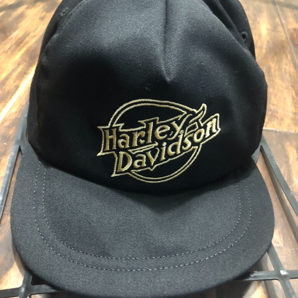 Harley-Davidson Other - Vintage Harley Davidson Black Adjustable Hat